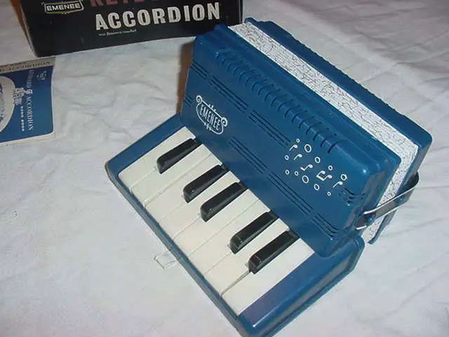 Vintage Childs Emenee Blue Keyboard Accordion