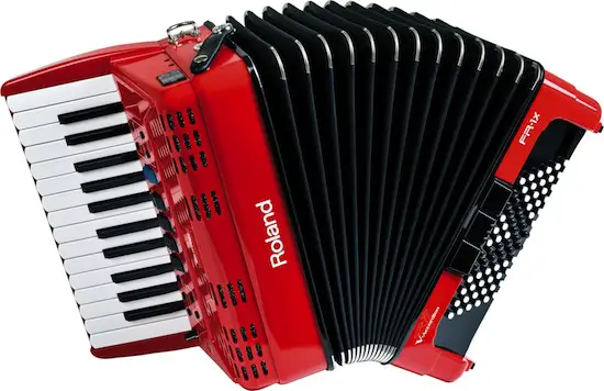 Roland FR-1x V-Accordion Red open view