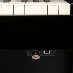 Roland HP507 Digital Piano USB closeup