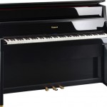 Roland LX-15 digital piano front view lid open