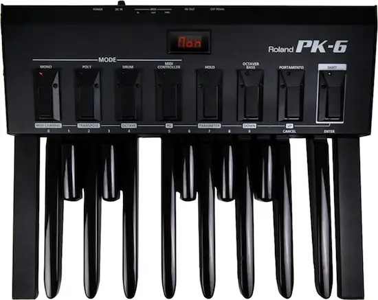 Roland PK-6 dynamic MIDI foot pedal top view
