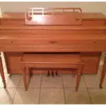 1956 Blonde Cable-Nelson spinet piano
