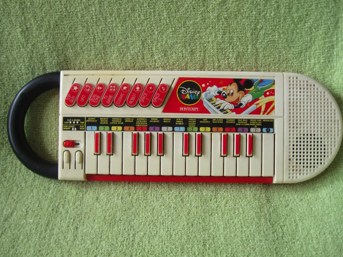 MICKEY MOUSE ELECTRONIC KEYBOARD Vintage 80s PIANO