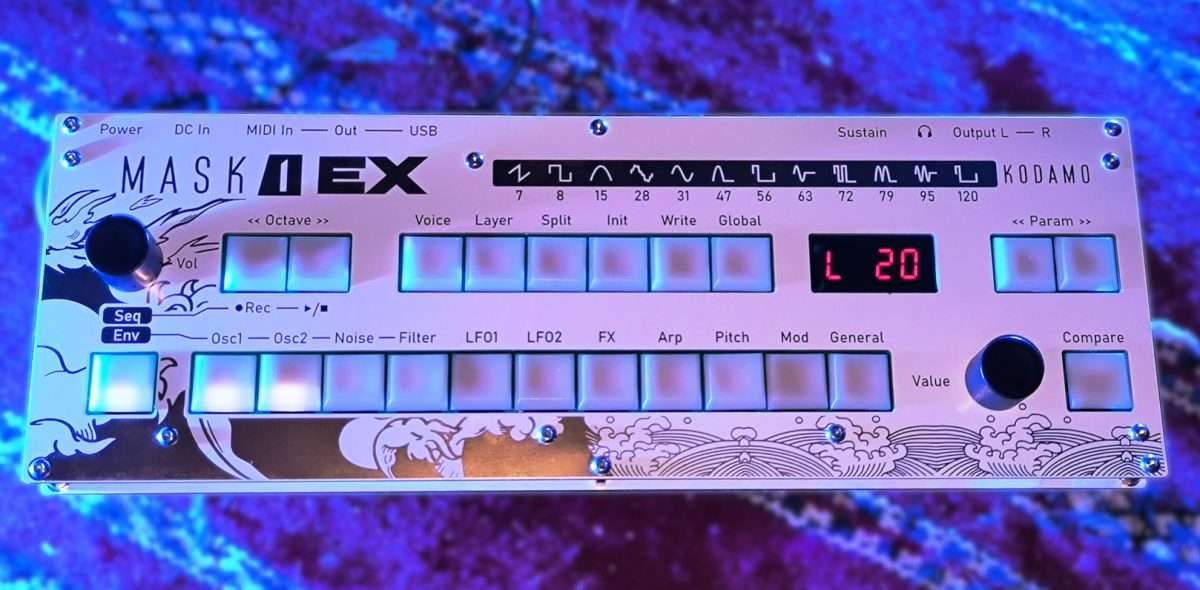 Kodamo MASK1EX desktop synth launched, limited edition, sells out Mask1ex Scaled
