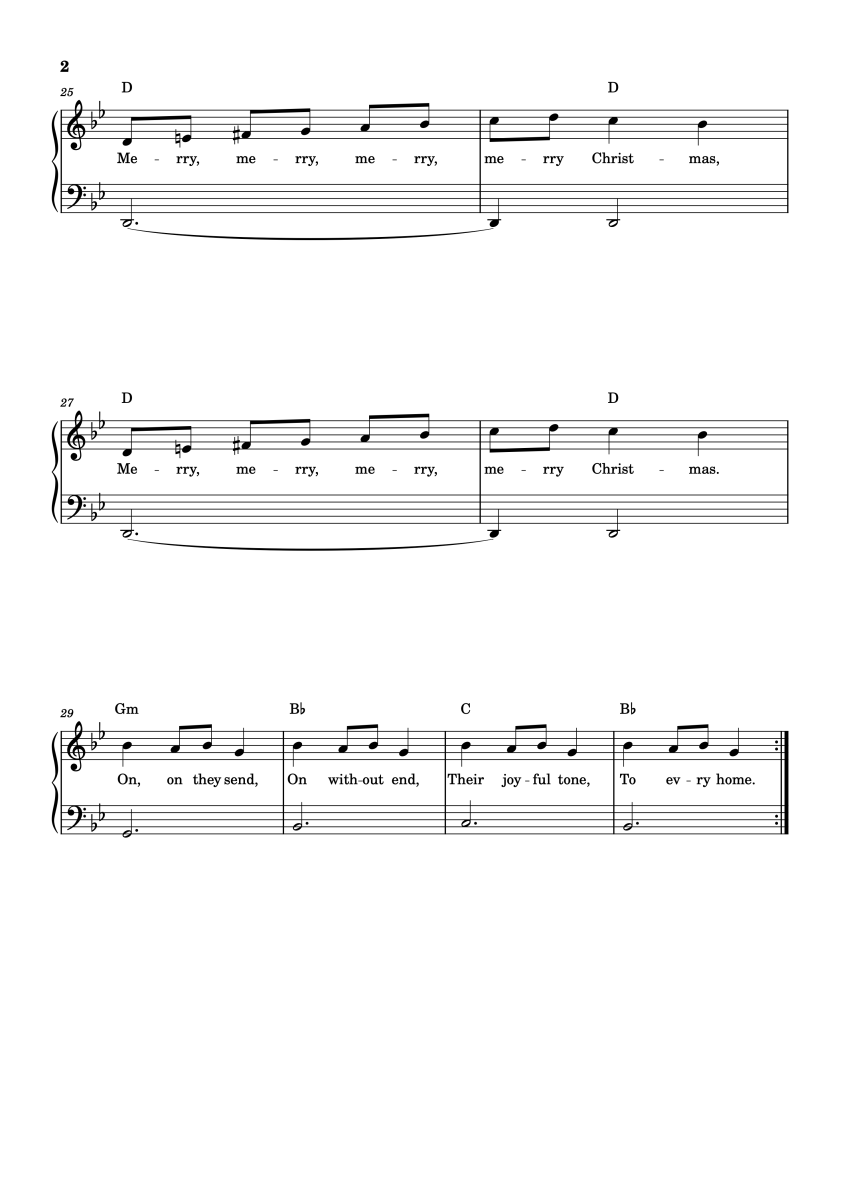 Carol of the Bells: Mastering Christmas carols on the piano and keyboard Carol Of The Bells Bassline 2 Scaled