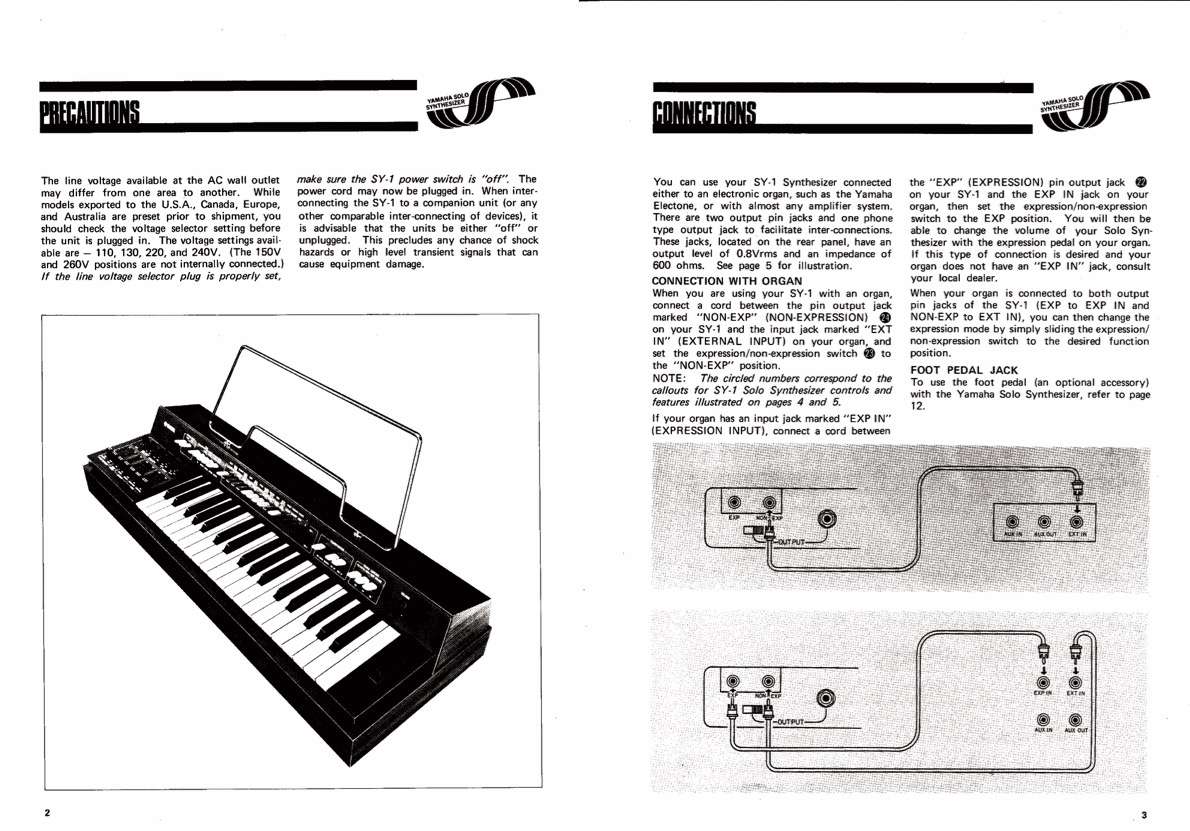 Yamaha CS Series History 1974-1983 Yamaha Sy 1 Catalog 3