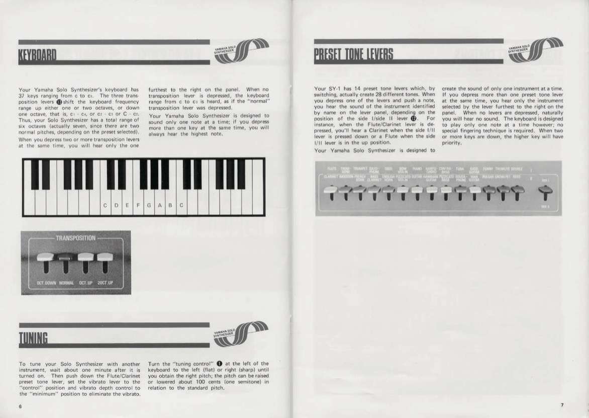 Yamaha CS Series History 1974-1983 Yamaha Sy 1 Catalog 5