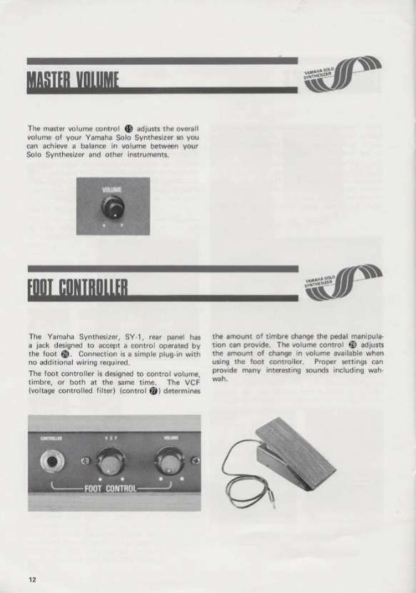 Yamaha CS Series History 1974-1983 Yamaha Sy 1 Catalog 8