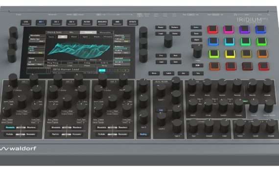 View of the synth module panel
